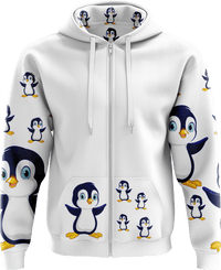 Pranksta Penguin Full Zip Hoodies Jacket 1