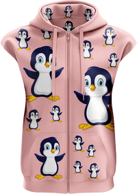 Pranksta Penguin Full Zip Sleeveless Hoodie Jackets 3