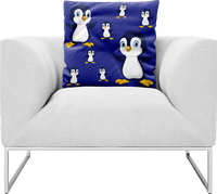 Pranksta Penguin Pillows Cushions 3