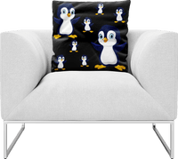 Pranksta Penguin Pillows Cushions 1