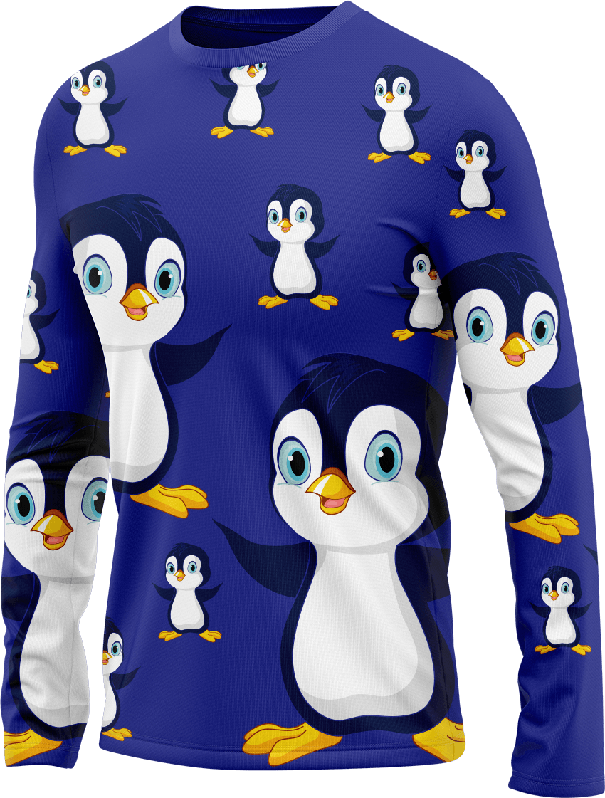 Pranksta Penguin Rash T-Shirt Long Sleeve - fungear.com.au