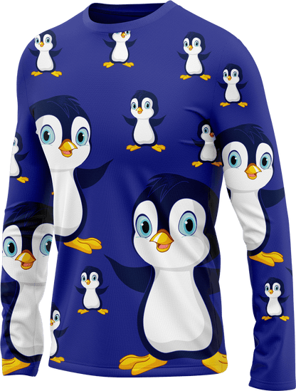 Pranksta Penguin Rash T-Shirt Long Sleeve - fungear.com.au