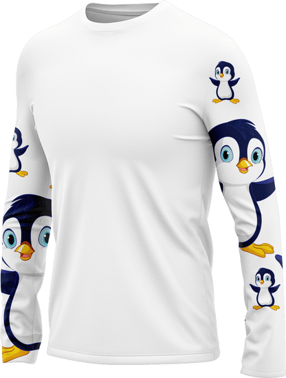 Pranksta Penguin Rash T-Shirt Long Sleeve - fungear.com.au