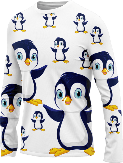 Pranksta Penguin Rash T-Shirt Long Sleeve - fungear.com.au