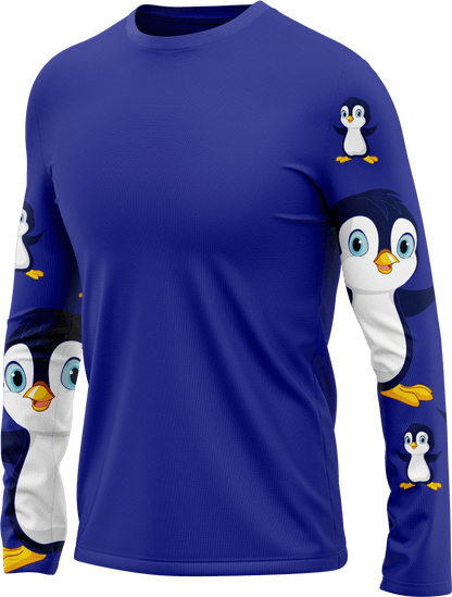 Pranksta Penguin Rash T-Shirt Long Sleeve - fungear.com.au