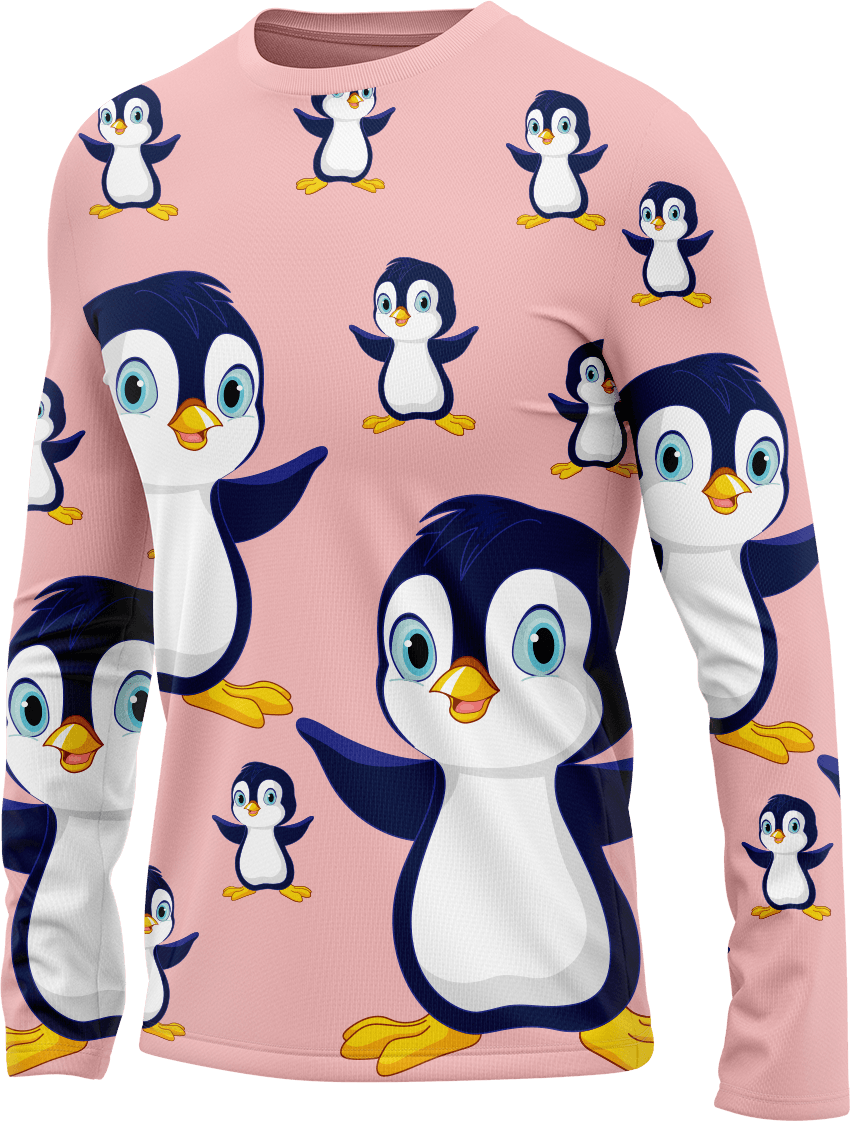 Pranksta Penguin Rash T-Shirt Long Sleeve - fungear.com.au