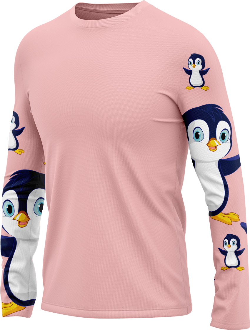 Pranksta Penguin Rash T-Shirt Long Sleeve - fungear.com.au