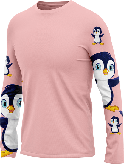 Pranksta Penguin Rash T-Shirt Long Sleeve - fungear.com.au