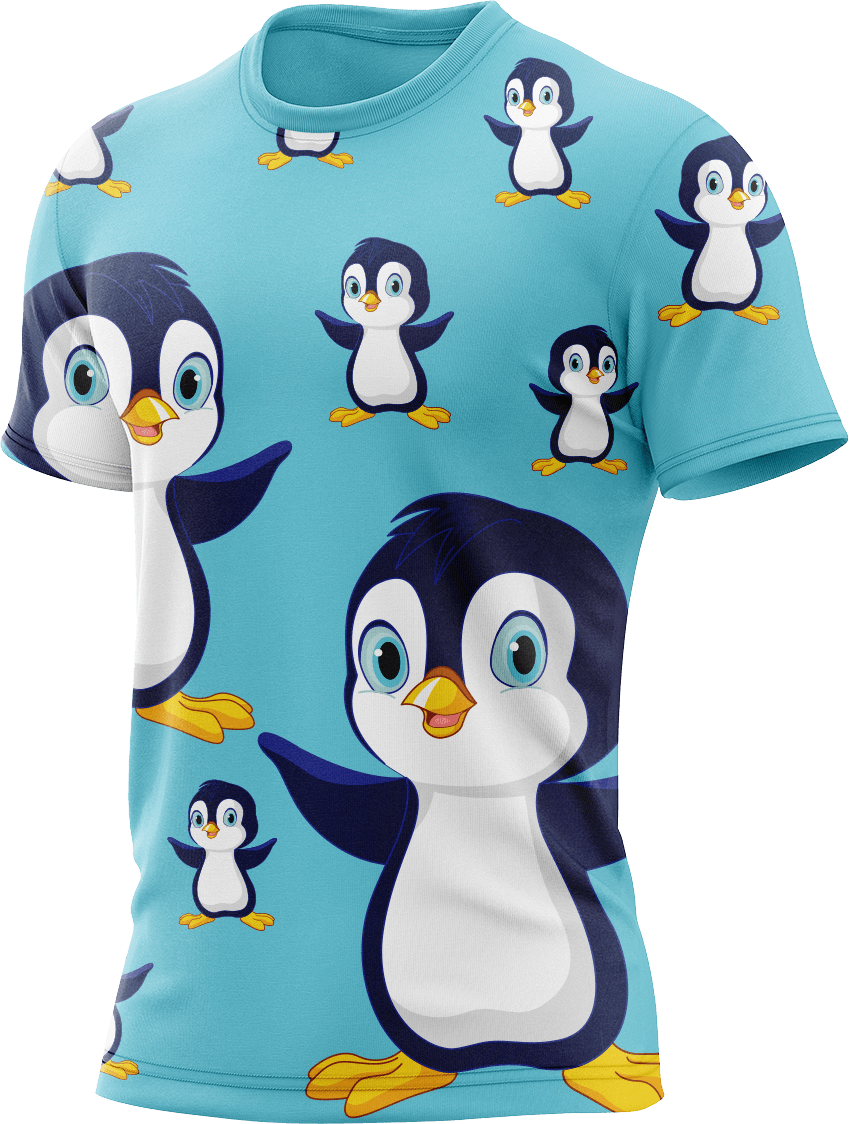 Pranksta Penguin Rash T-Shirt Short Sleeve - fungear.com.au