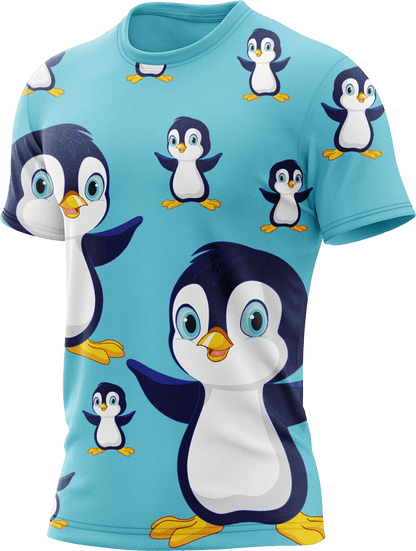 Pranksta Penguin Rash T-Shirt Short Sleeve - fungear.com.au