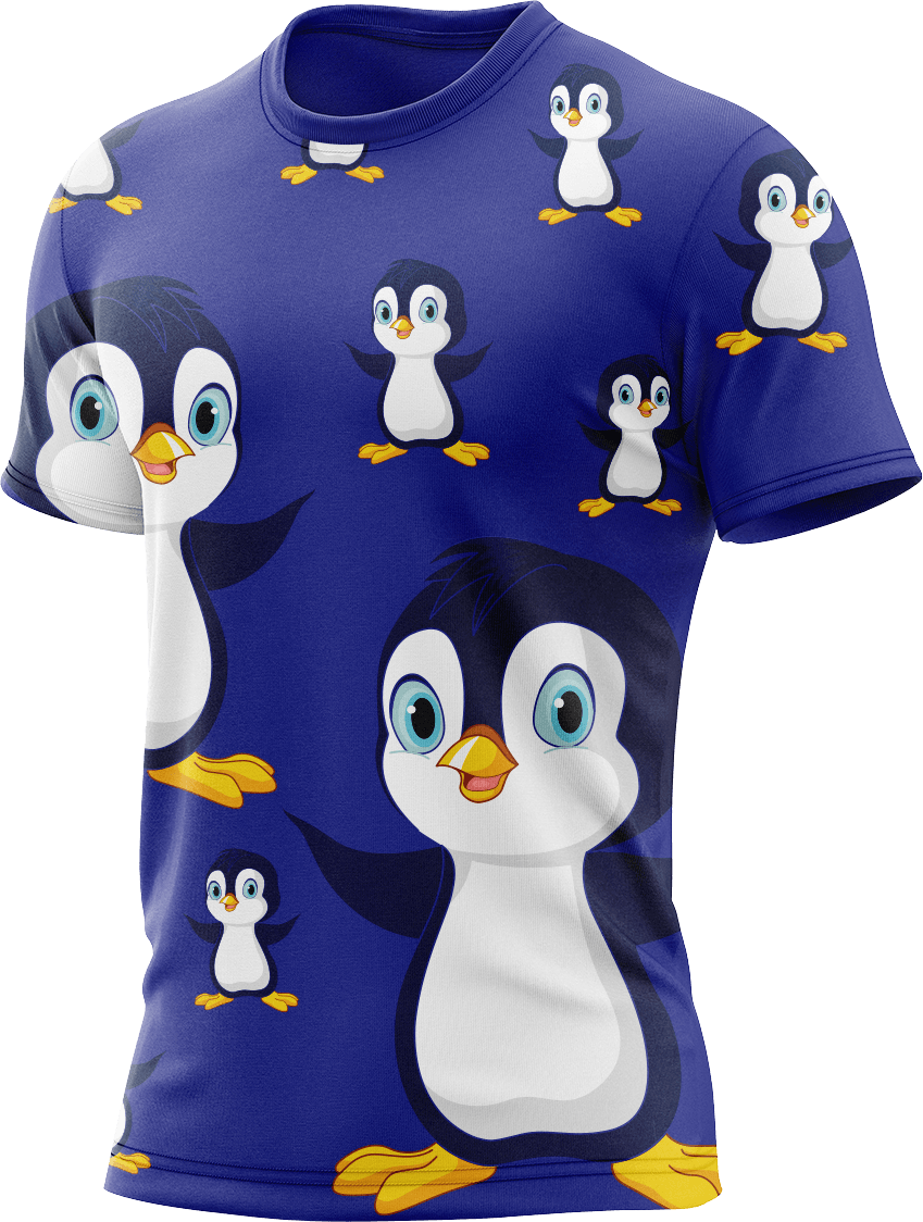 Pranksta Penguin Rash T-Shirt Short Sleeve - fungear.com.au