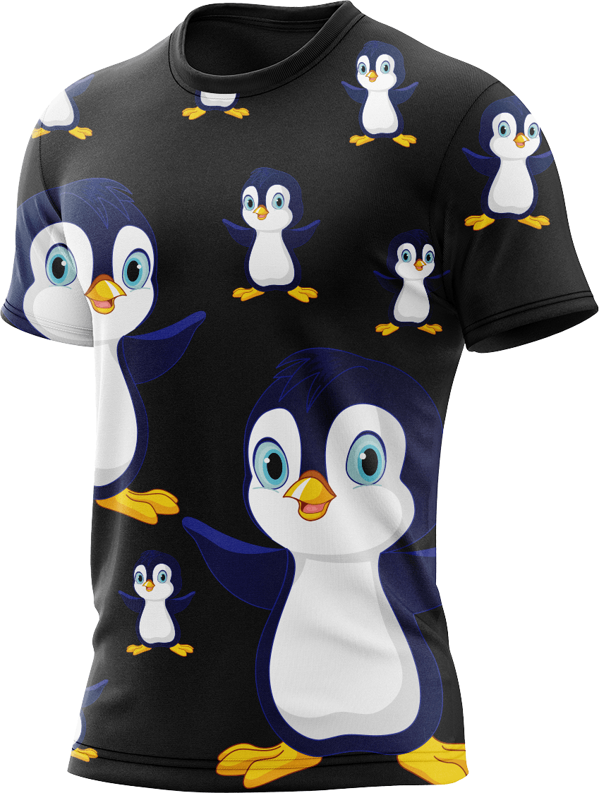 Pranksta Penguin Rash T-Shirt Short Sleeve - fungear.com.au