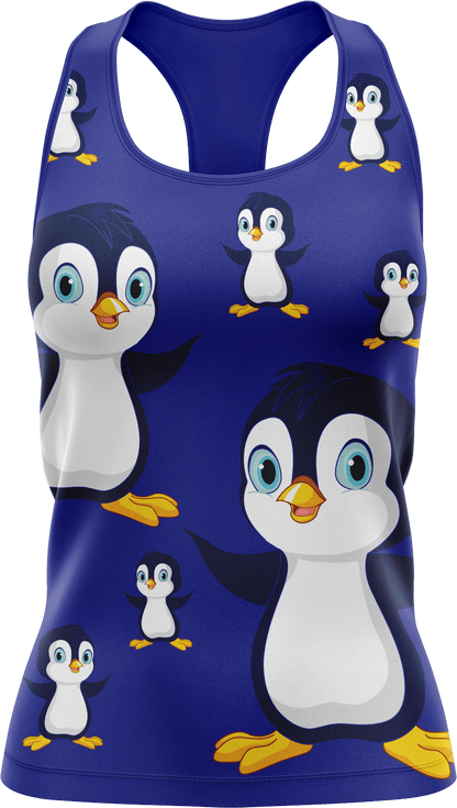 Pranksta Penguin Singlets - fungear.com.au