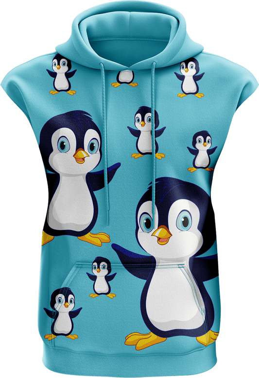 Pranksta Penguin Sleeveless Hoodie - fungear.com.au