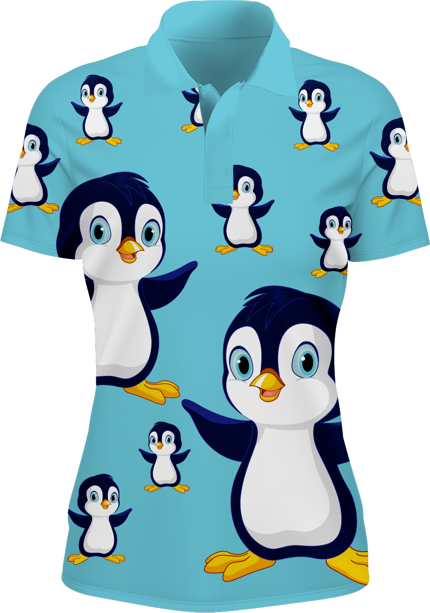 Pranksta Penguin Women's Polo - fungear.com.au