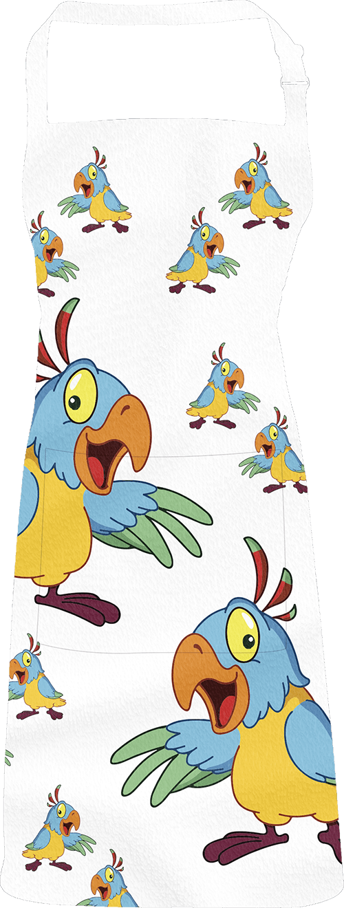 Psycho Parrot Apron - fungear.com.au