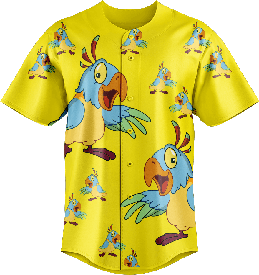 Psycho Parrot Baseball Jerseys - fungear.com.au