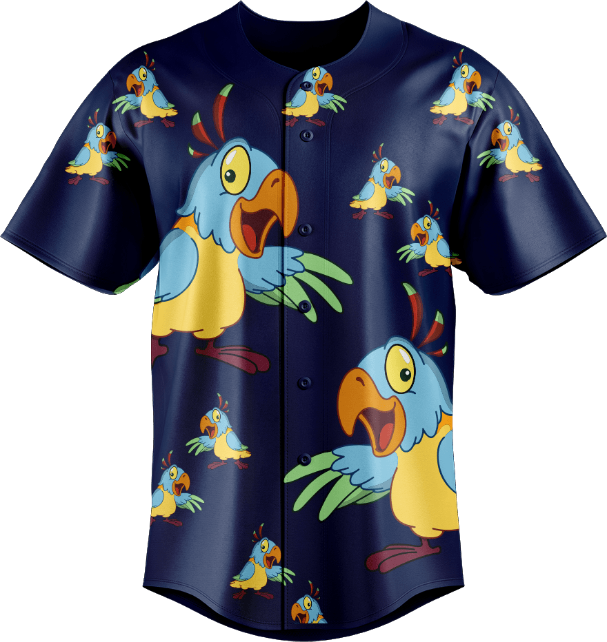 Psycho Parrot Baseball Jerseys - fungear.com.au