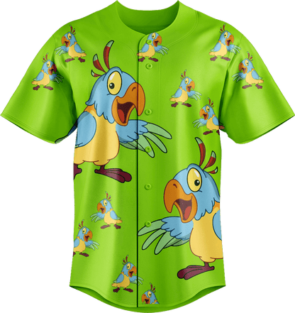 Psycho Parrot Baseball Jerseys - fungear.com.au