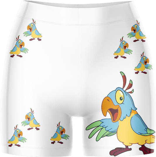 Psycho Parrot Bike Shorts - fungear.com.au