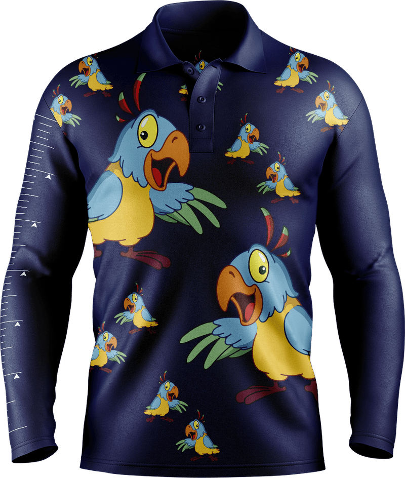 Psycho Parrot Fishing Shirts
