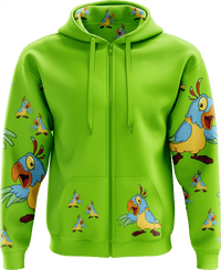 Psycho Parrot Full Zip Hoodies Jacket 4