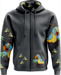 Psycho Parrot Full Zip Hoodies Jacket 3