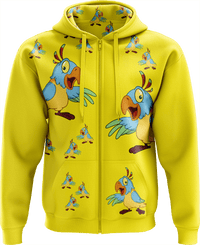 Psycho Parrot Full Zip Hoodies Jacket 5