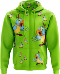 Psycho Parrot Full Zip Hoodies Jacket 8