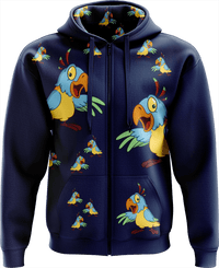 Psycho Parrot Full Zip Hoodies Jacket 7
