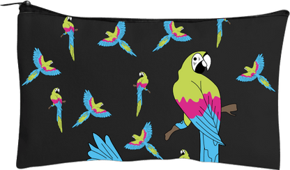 Psycho Parrot Jumbo Pencil Case - fungear.com.au