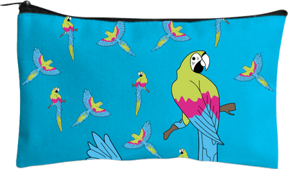 Psycho Parrot Jumbo Pencil Case - fungear.com.au