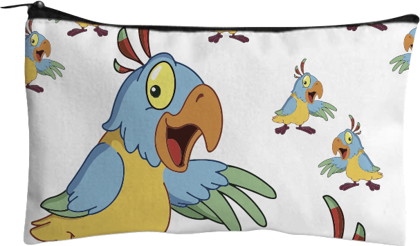 Psycho Parrot Jumbo Pencil Case - fungear.com.au