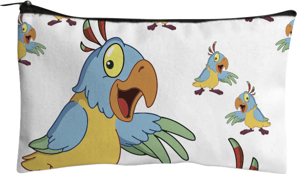 Psycho Parrot Jumbo Pencil Case
