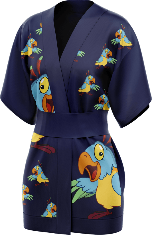 Psycho Parrot Kimono - fungear.com.au
