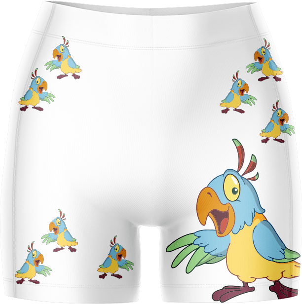 Psycho Parrot Ladies Gym Shorts