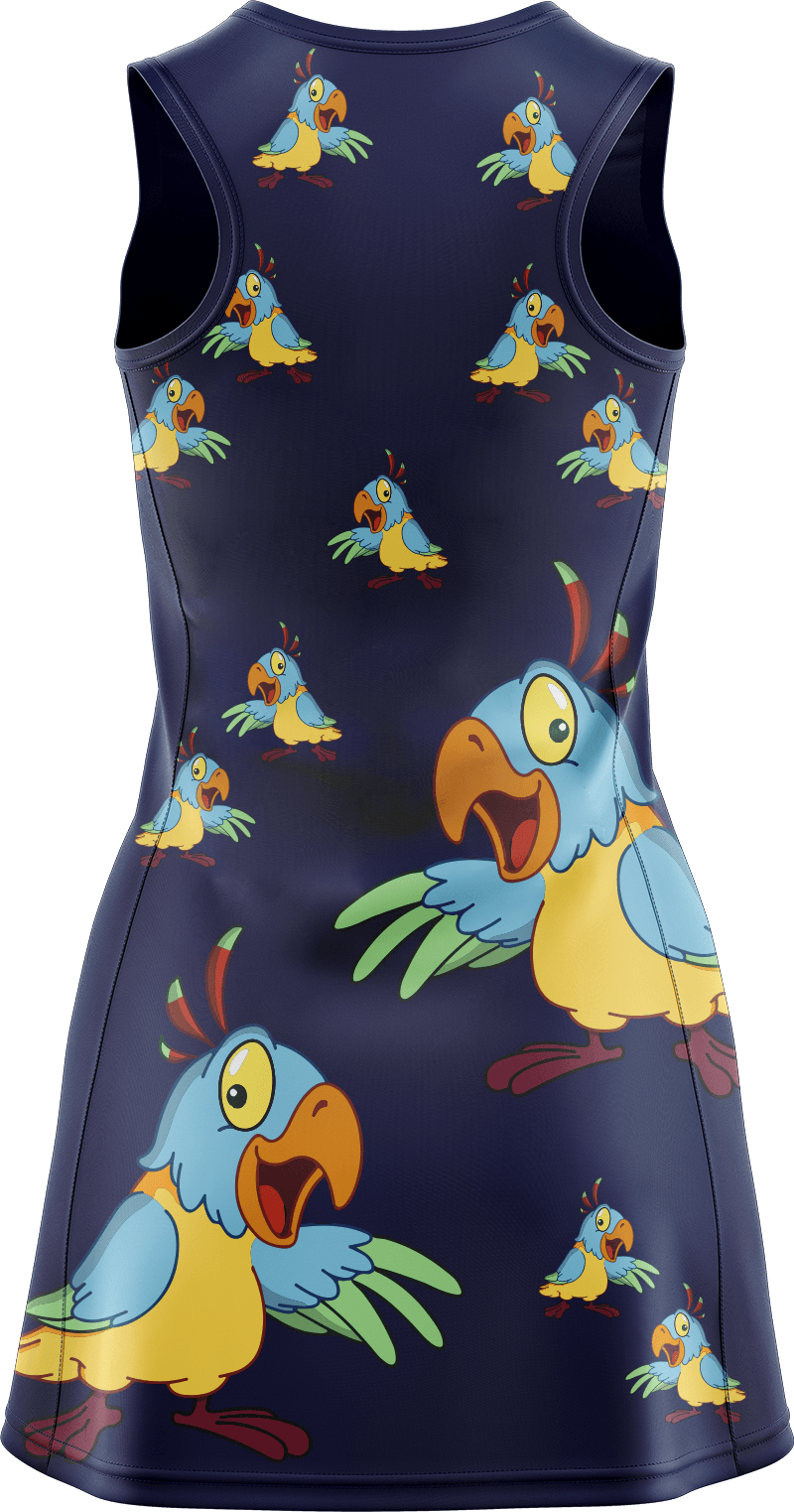 Psycho Parrot Ladies Mini Dress - fungear.com.au