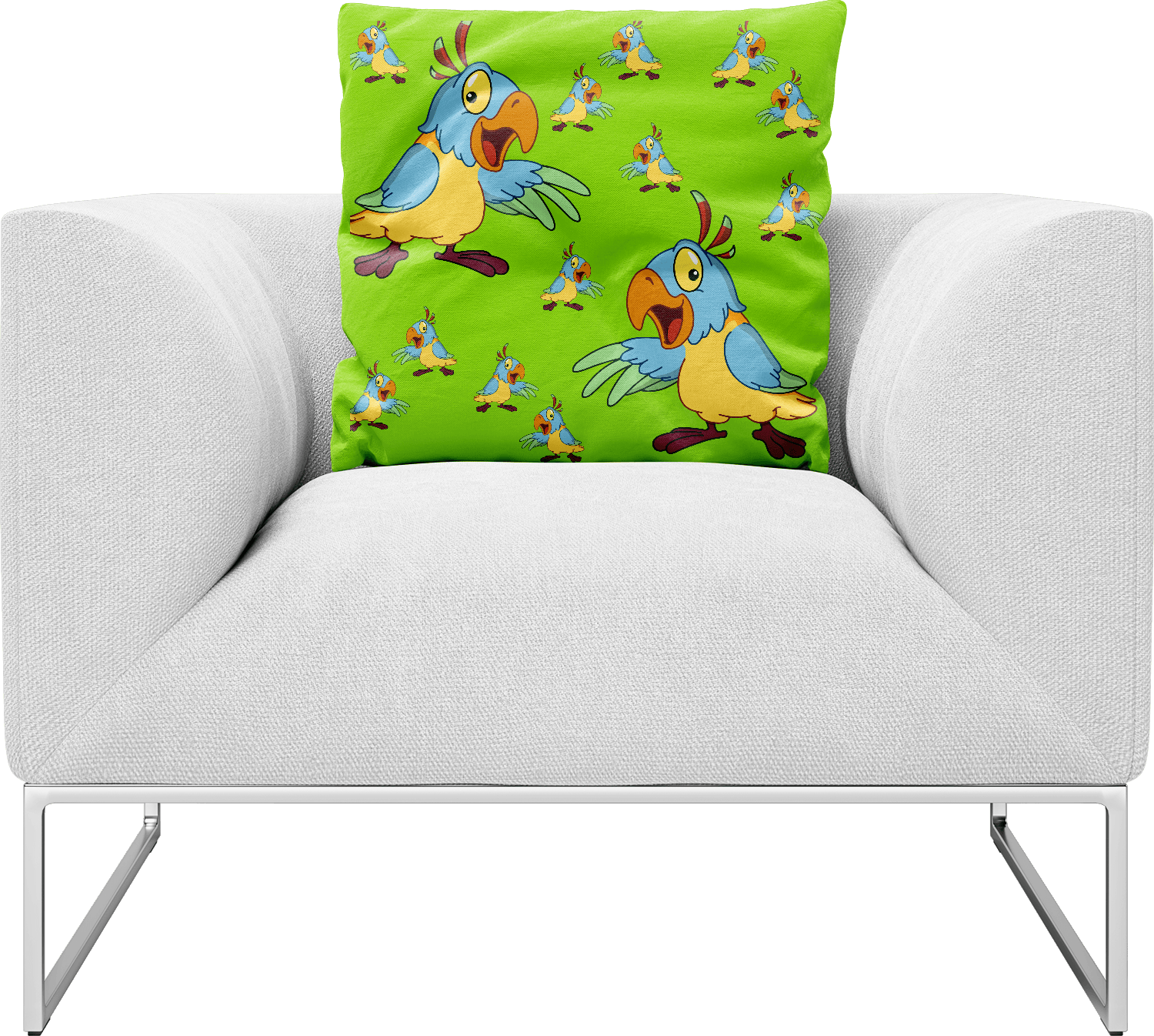 Psycho Parrot Pillows Cushions - fungear.com.au