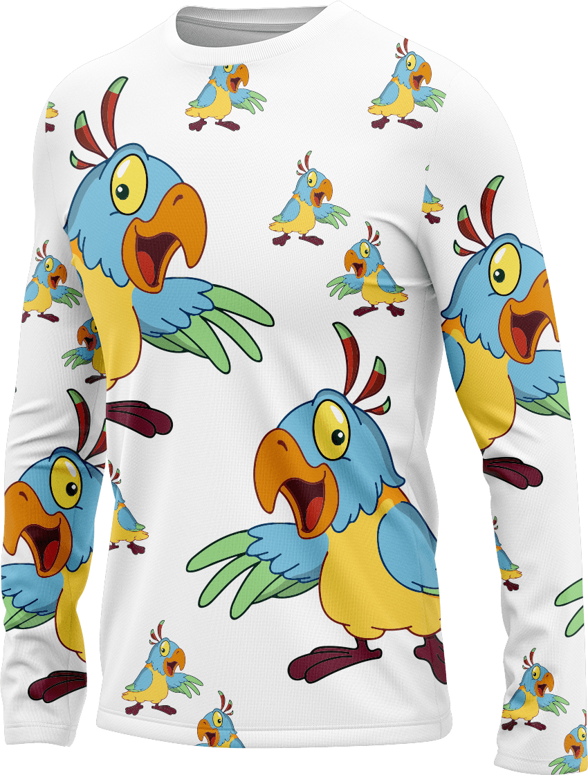 Psycho Parrot Rash Shirt Long Sleeve