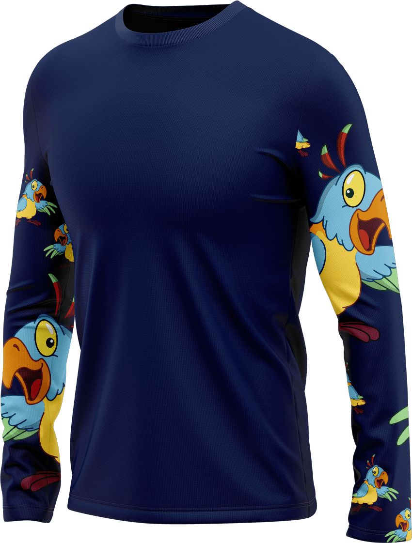 Psycho Parrot Rash T-Shirt Long Sleeve - fungear.com.au