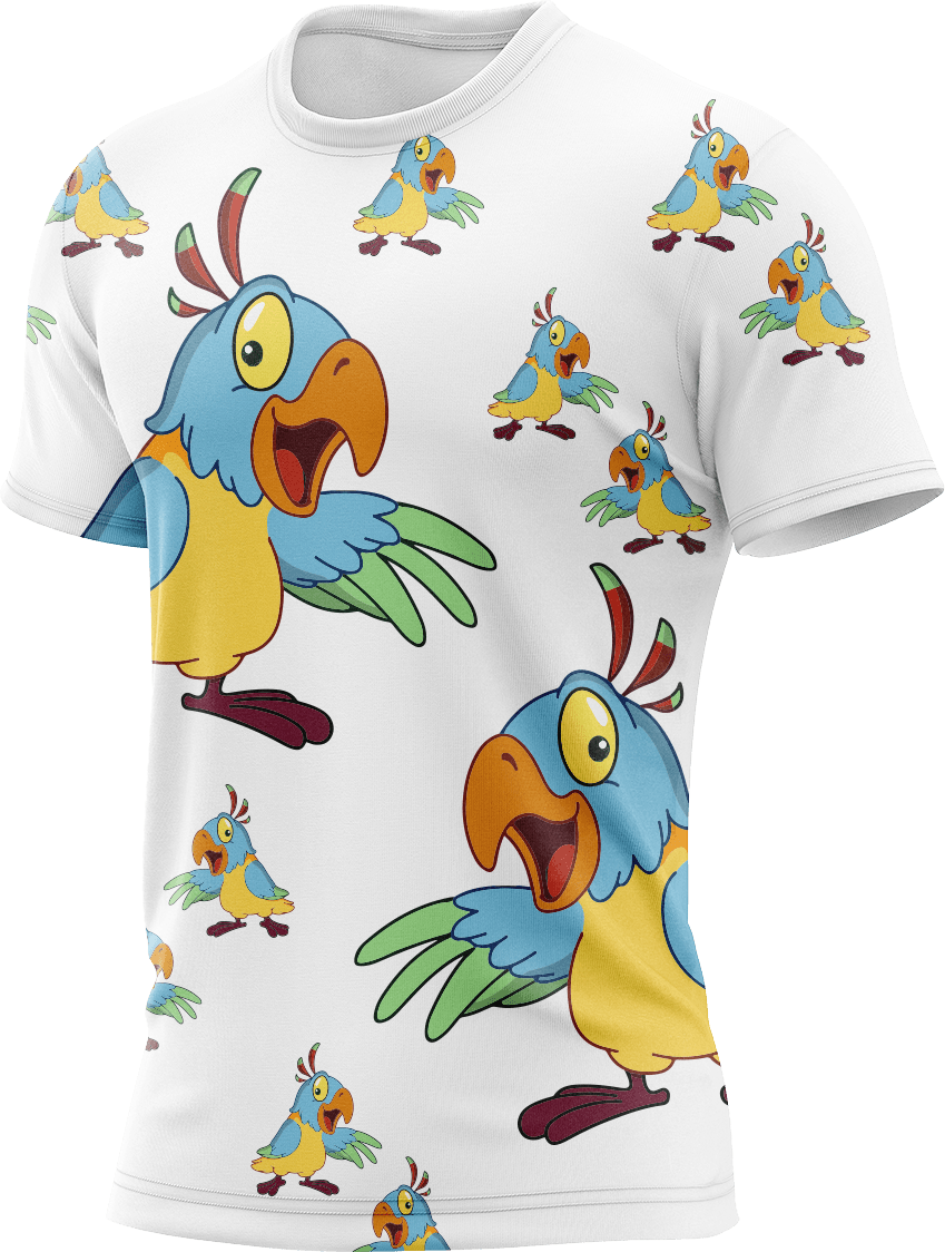 Psycho Parrot Rash T-Shirt Short Sleeve - fungear.com.au