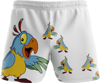 Psycho Parrot Shorts - fungear.com.au