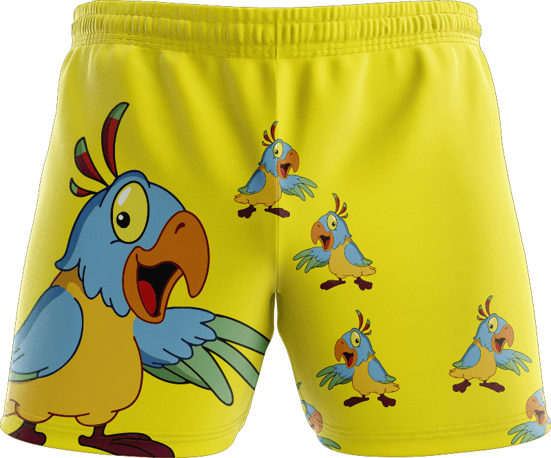 Psycho Parrot Shorts - fungear.com.au