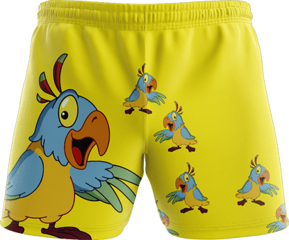 Psycho Parrot Shorts - fungear.com.au