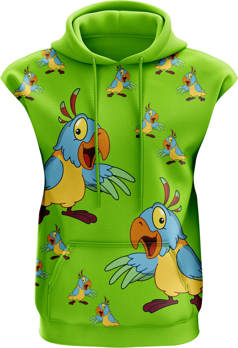 Psycho Parrot Sleeveless Hoodie