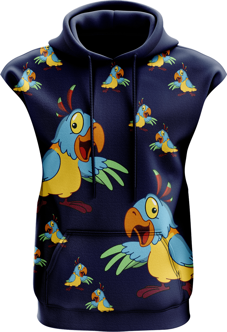 Psycho Parrot Sleeveless Hoodie