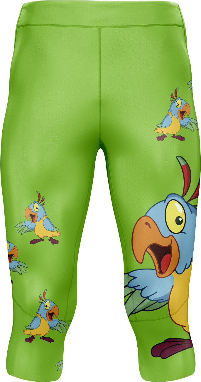 Psycho Parrot tights 3/4 or full length - fungear.com.au