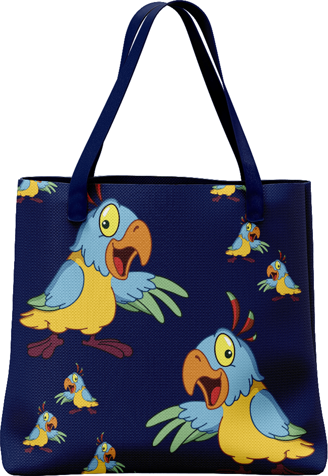 Psycho Parrot Tote Bag