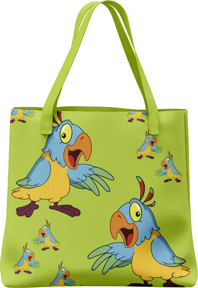 Psycho Parrot Tote Bag - fungear.com.au