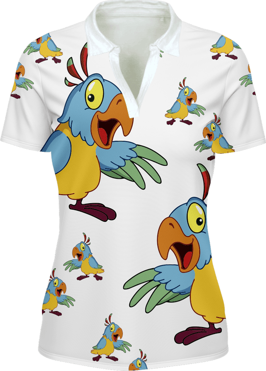 Psycho Parrot Women's Polo - fungear.com.au